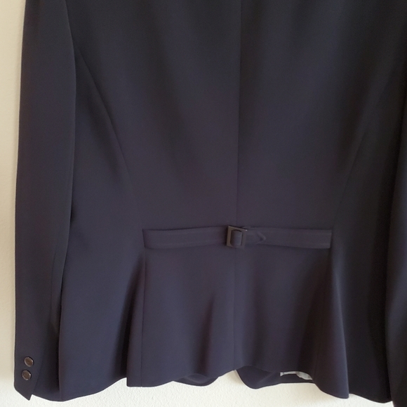 Tahari Black Button Front Blazer - Picture 6 of 14